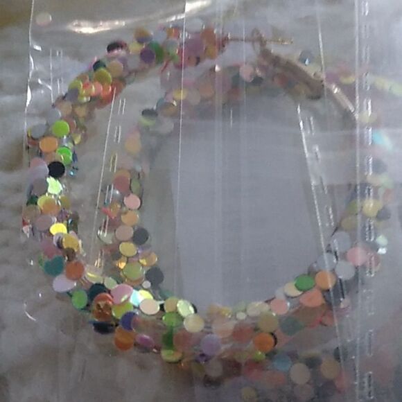 Colorful Hoop Earrings - Picture 4 of 4